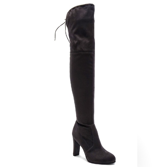 Sam Edelman Kent Heeled Over-the-Knee Boot In Black Suede, Size 6.5 - Picture 1 of 5